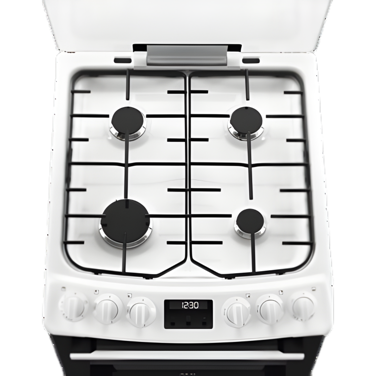 Refurbished AEG 55cm Gas Cooker with Lid - White