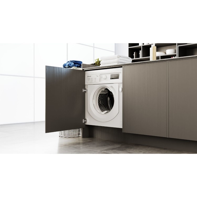 Refurbished Hotpoint Anti-Stain 9kg Wash 6kg Dry 1400rpm Integrated Washer Dryer - White