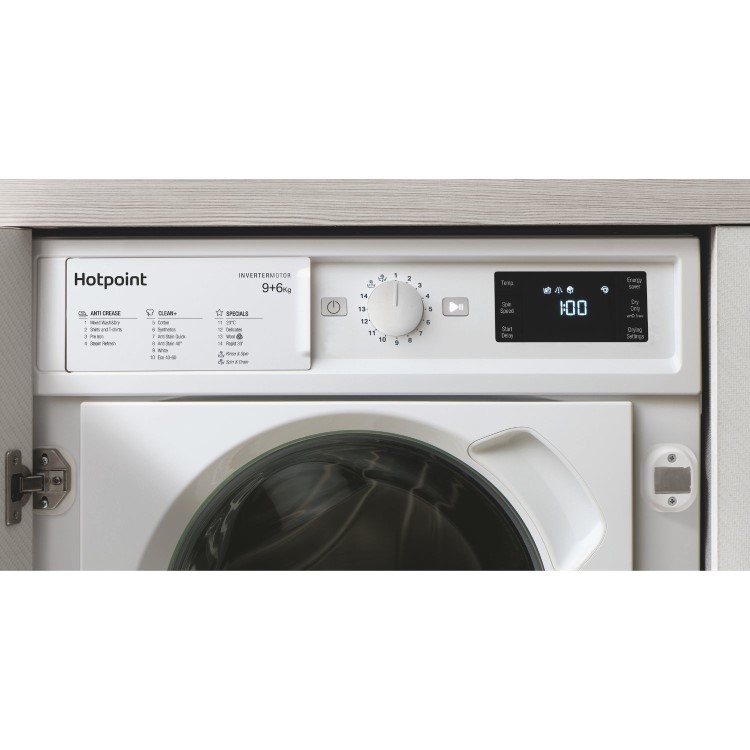 Refurbished Hotpoint Anti-Stain 9kg Wash 6kg Dry 1400rpm Integrated Washer Dryer - White
