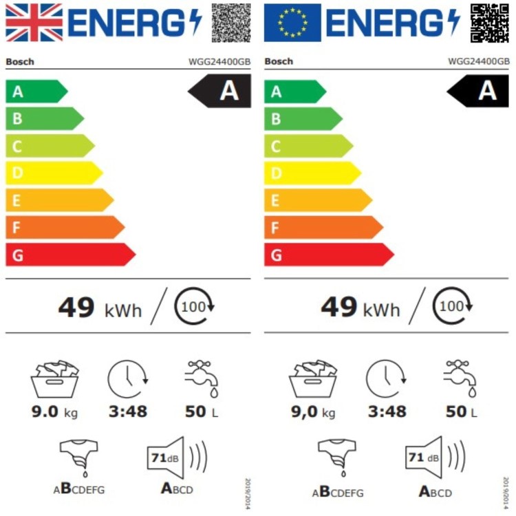 Refurbished Bosch Series 6 9kg 1400rpm Washing Machine - White