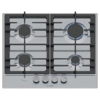 Refurbished Bosch Series 6 60cm 4 Burner Gas Hob - Stainless Steel