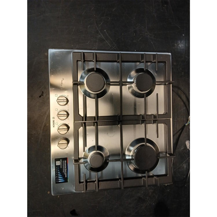 Refurbished Bosch Series 6 60cm 4 Burner Gas Hob - Stainless Steel