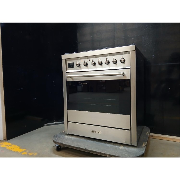 Refurbished Smeg Symphony 70cm Dual Fuel Range Cooker - Stainless Steel