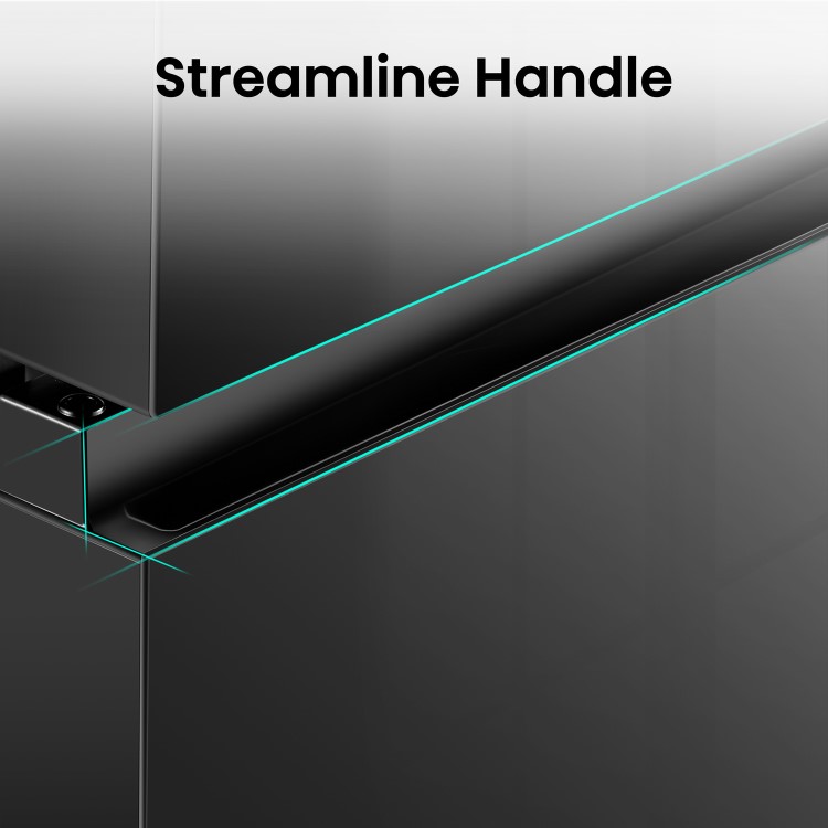 Hisense 336 Litre 60/40 Freestanding Fridge Freezer - Black