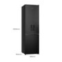 Hisense 336 Litre 60/40 Freestanding Fridge Freezer - Black