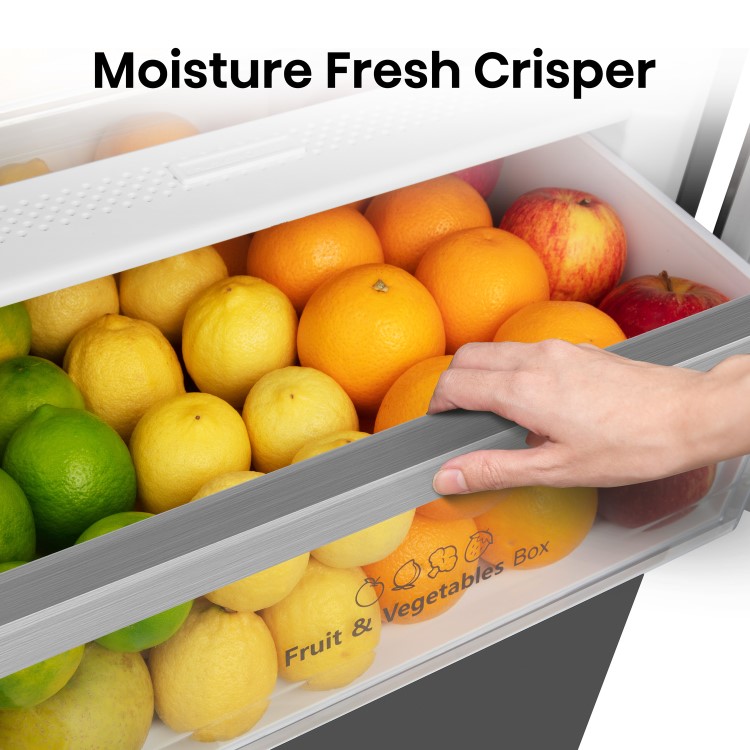 Hisense 336 Litre 60/40 Freestanding Fridge Freezer - Black