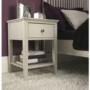 Bentley Designs Ashby 1 Drawer Nightstand In Cotton White 