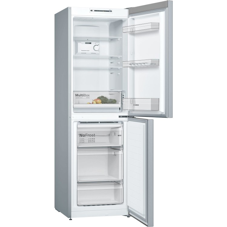 Bosch Serie 2 300 Litre 50/50 Freestanding Fridge Freezer Frost Free - Stainless Steel Look