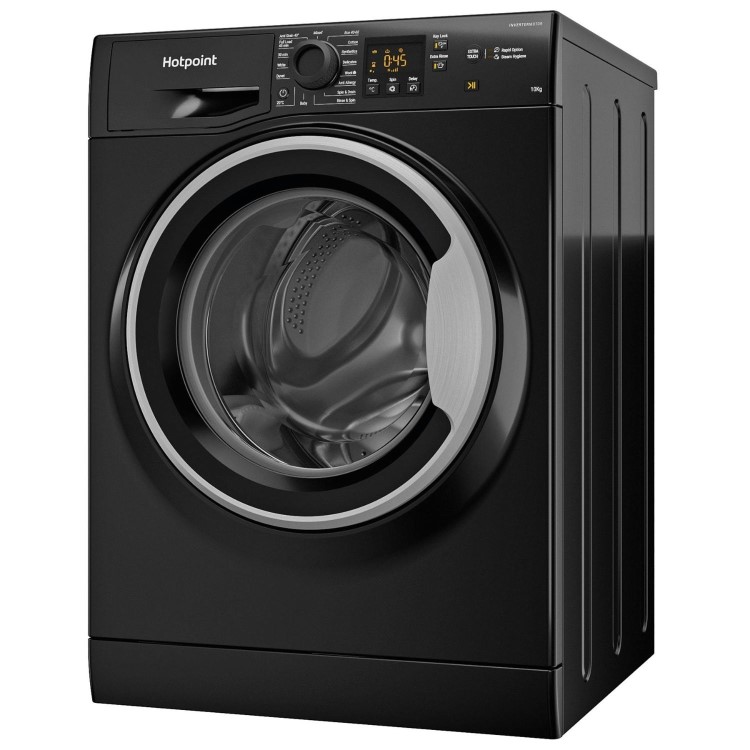 Refurbished Hotpoint AntiStain 10kg 1400rpm Washing Machine - Black