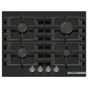 79011158/1/PNP6B6K40 Refurbished Bosch Series 4 60cm 4 Burner Gas Hob - Black