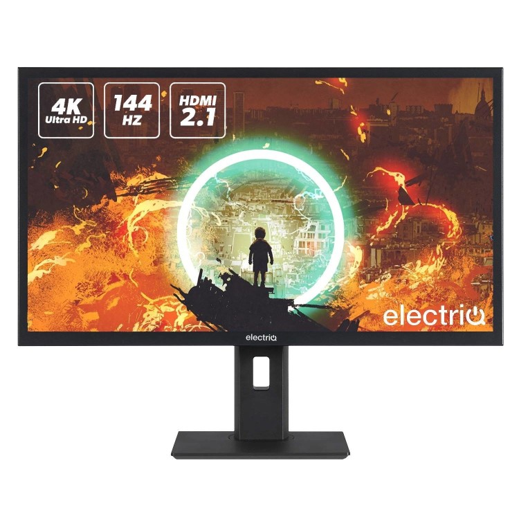Refurbished electriQ 28" IPS 4K UHD 144Hz 0.9ms Gaming Monitor