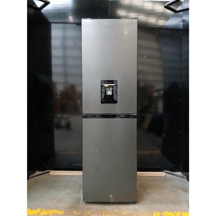 Refurbished Hotpoint HPKH 1261W XBR4UK 50/50 No Frost Fridge Freezer With Water Dispenser - Dark Stainless Steel
