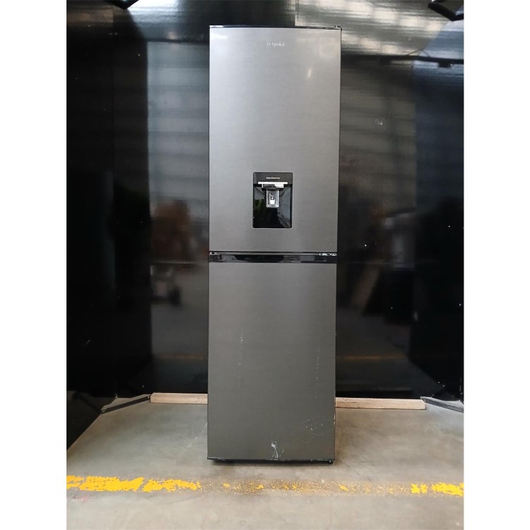 Refurbished Hotpoint HPKH 1261W XBR4UK 50/50 No Frost Fridge Freezer With Water Dispenser - Dark Stainless Steel
