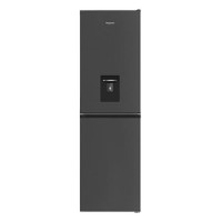 Refurbished Hotpoint HPKH 1261W XBR4UK 50/50 No Frost Fridge Freezer With Water Dispenser - Dark Stainless Steel