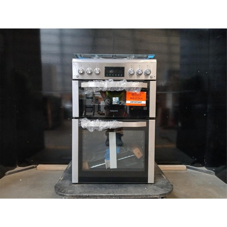 Refurbished Hotpoint 60cm Gas Cooker - Stainless Steel