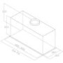 Refurbished Elica Lane 72cm Canopy Cooker Hood - Black