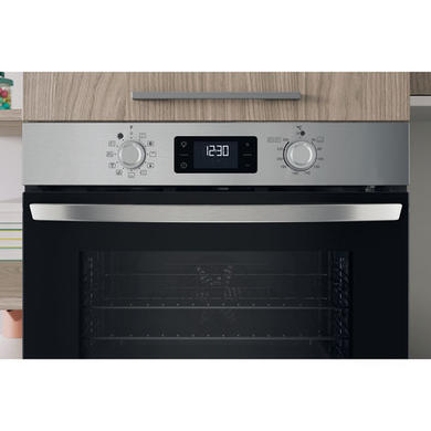 Refurbished Indesit IO278P1XUK Turn&Go Electric Single Oven - Stainless Steel