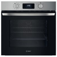 Refurbished Indesit IO278P1XUK Turn&Go Electric Single Oven - Stainless Steel