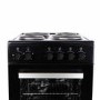Refurbished electriQ 50cm Electric Cooker with Sealed Plate Hob - Black