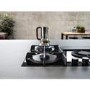 Refurbished Elica Nikolatesla Flame 88cm Gas Venting Hob with Built-In Extractor Fan - Black