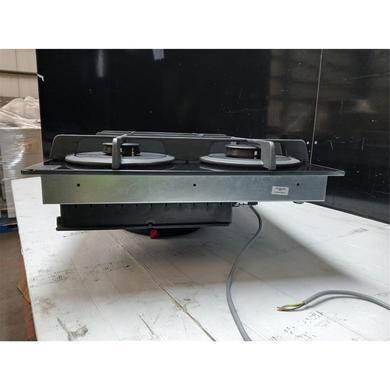 Refurbished Elica Nikolatesla Flame 88cm Gas Venting Hob with Built-In Extractor Fan - Black