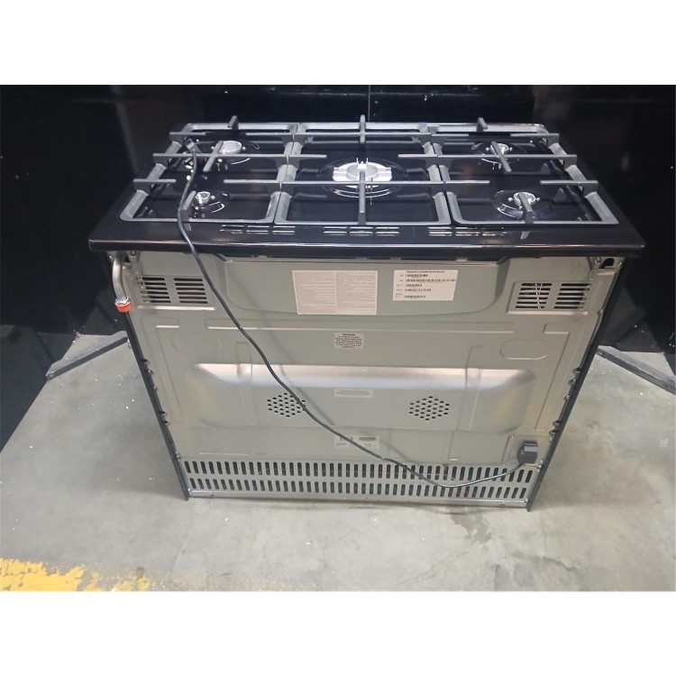 Refurbished electriQ 90cm Gas Range Cooker Black