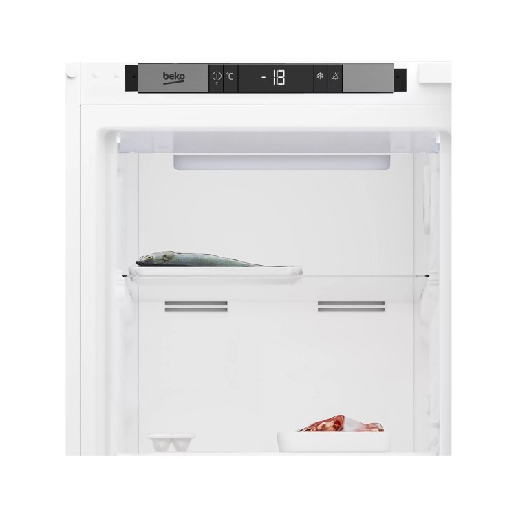 Refurbished Beko BFFD4577 220 Litre Integrated Upright Freezer