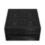 Refurbished Indesit 60cm Twin Cavity Gas Cooker - Black