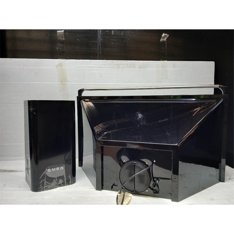 Refurbished Smeg Victoria KT90BLE 90cm Chimney Cooker Hood - Black