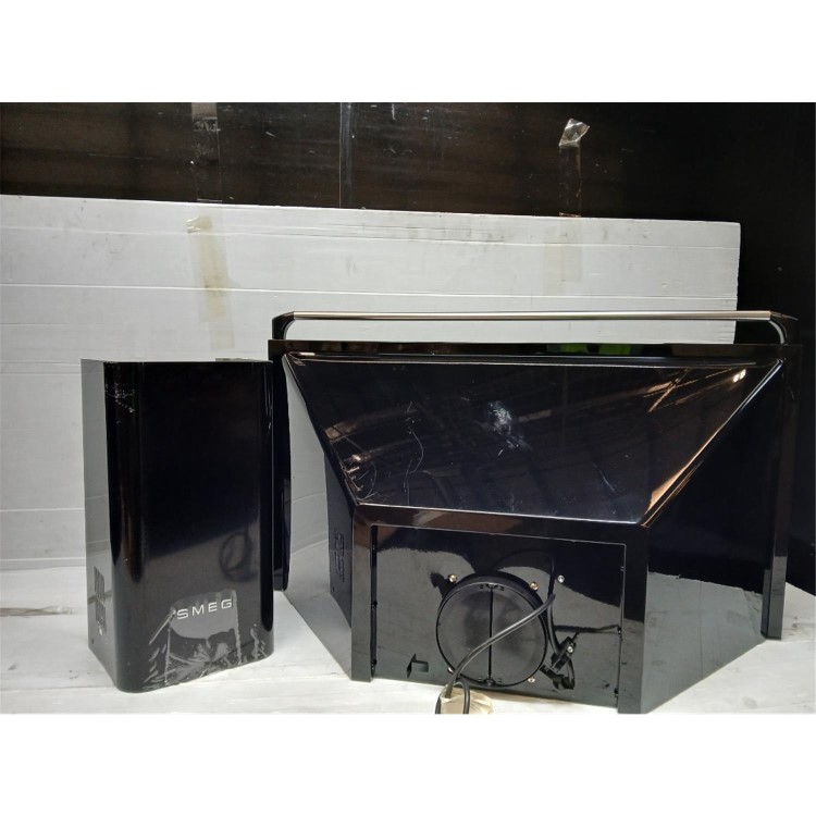Refurbished Smeg Victoria KT90BLE 90cm Chimney Cooker Hood - Black