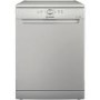Refurbished Indesit 14 Place Freestanding Dishwasher, fast&clean, push&go, intensive program, eco, programme, Silver, E rated