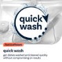 Refurbished Indesit 14 Place Freestanding Dishwasher, fast&clean, push&go, intensive program, eco, programme, Silver, E rated