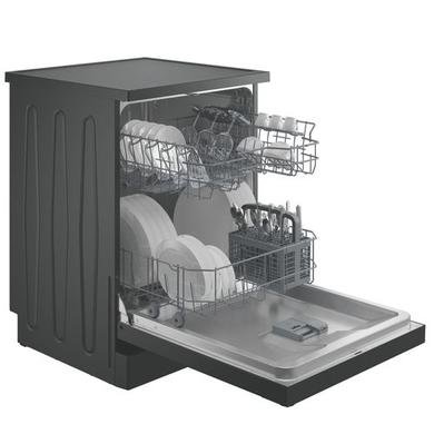 Refurbished Indesit Push&Go IN2FE13DT9AUK Freestanding Dishwasher - Graphite