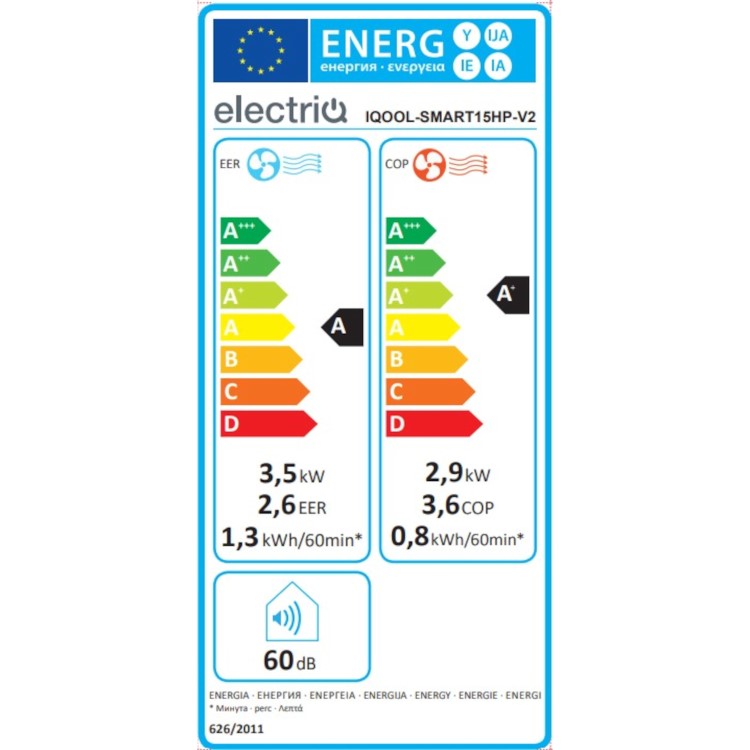 Refurbished electriQ iQool 10000 BTU Mounted All-In-One Smart Air Conditioner with Heat Pump - No Outdoor Unit Needed