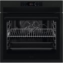 79078823/1/BSE778380T Refurbished AEG 7000 Series BSE778380T SteamCrisp Pyrolytic Self-Cleaning Single Oven with Food Probe - Matt Black