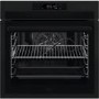 Refurbished AEG 7000 Series BSE778380T SteamCrisp Pyrolytic Self-Cleaning Single Oven with Food Probe - Matt Black