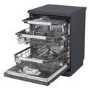 Refurbished LG TrueSteam Freestanding Dishwasher - Smart Wi-Fi A-Rated - Black