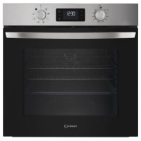 Refurbished Indesit Turn&Go IO 253 X UK Electric Single Fan Oven - Stainless Steel