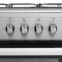 Refurbished electriQ 60cm Dual Fuel Single Oven Cooker - Stainless Steel