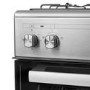 Refurbished electriQ 60cm Dual Fuel Single Oven Cooker - Stainless Steel