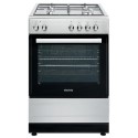 79091186/1/EQDFSC60A Refurbished electriQ 60cm Dual Fuel Single Oven Cooker - Stainless Steel