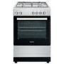 Refurbished electriQ 60cm Dual Fuel Single Oven Cooker - Stainless Steel
