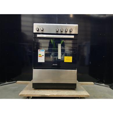Refurbished electriQ 60cm Dual Fuel Single Oven Cooker - Stainless Steel