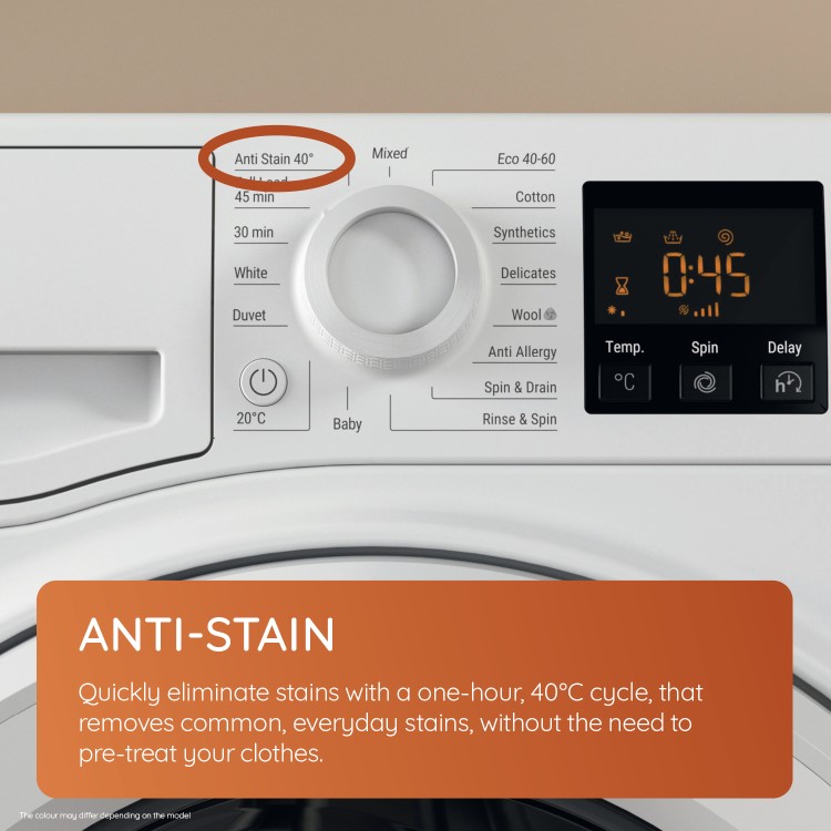 Hotpoint AntiStain 9kg 1400rpm Washing Machine - Graphite