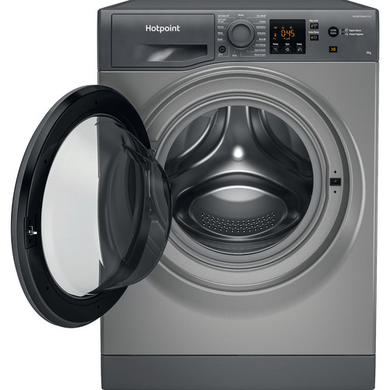 Refurbished Hotpoint NSWM946GGUK AntiStain 9kg 1400rpm Washing Machine - Graphite