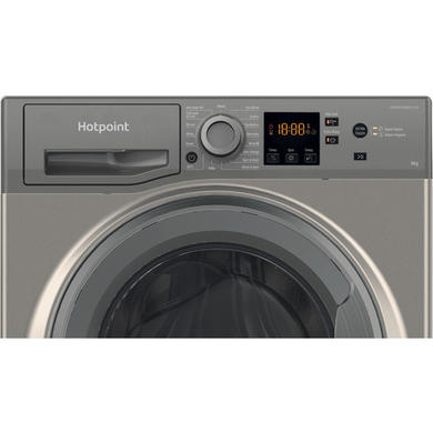 Refurbished Hotpoint NSWM946GGUK AntiStain 9kg 1400rpm Washing Machine - Graphite