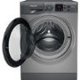 Refurbished Hotpoint NSWM946GGUK AntiStain 9kg 1400rpm Washing Machine - Graphite