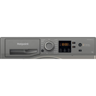 Refurbished Hotpoint NSWM946GGUK AntiStain 9kg 1400rpm Washing Machine - Graphite