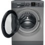 Refurbished Hotpoint NSWM946GGUK AntiStain 9kg 1400rpm Washing Machine - Graphite