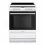 Refurbished Amica 60cm Single Fan Oven Electric Cooker With Ceramic Hob - White